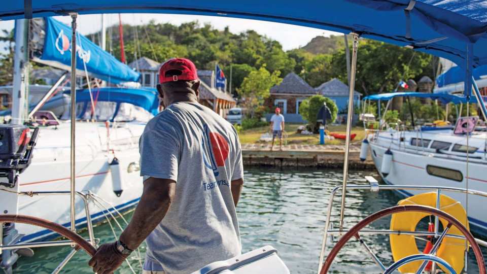 Mooring stern-to in Antigua