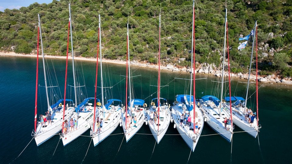 catamaran flotilla greece