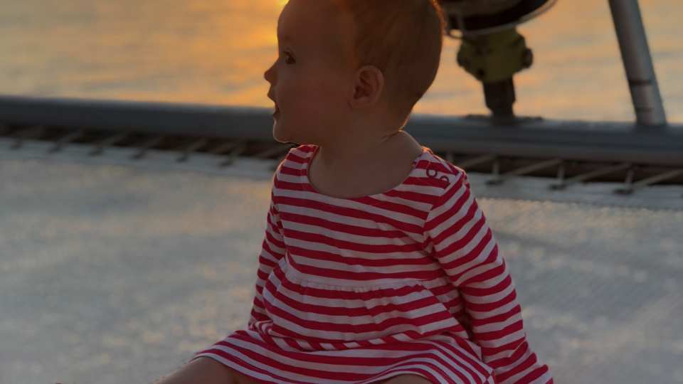 Baby on board a Sunsail boat