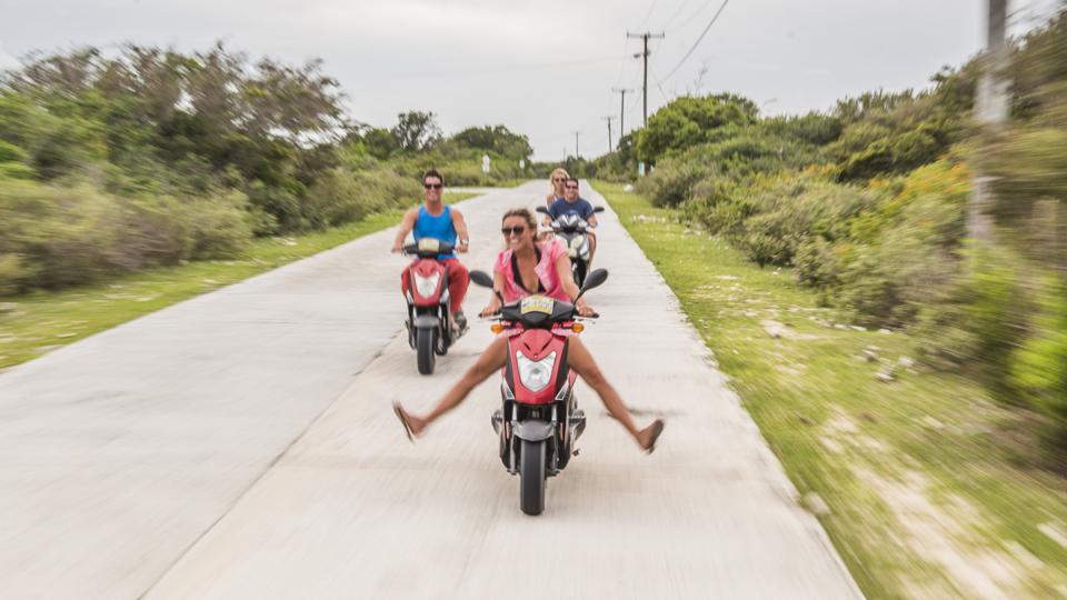 People exploring Anegada