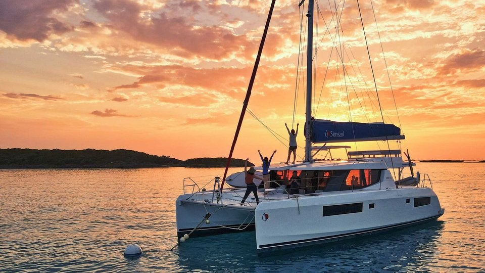 Catamaran Sailing in the Caribbean