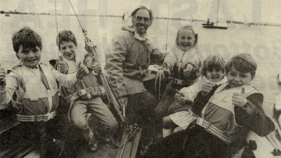 Sarah Ayton OBE as a child sailing