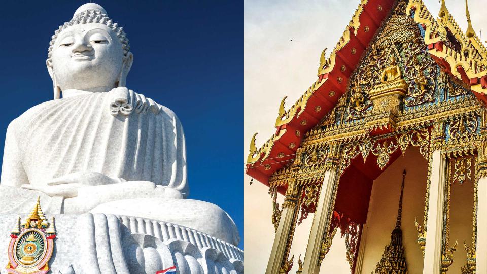 Temple and large buddha in Thailand