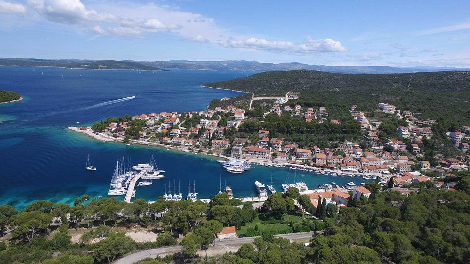 Maslinica Drone pic Krka Maslinica Drone pic Krka