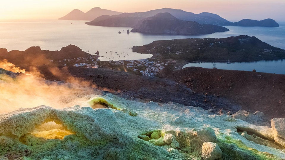 Vulcano island on the Aeolian Islands Vulcano island on the Aeolian Islands