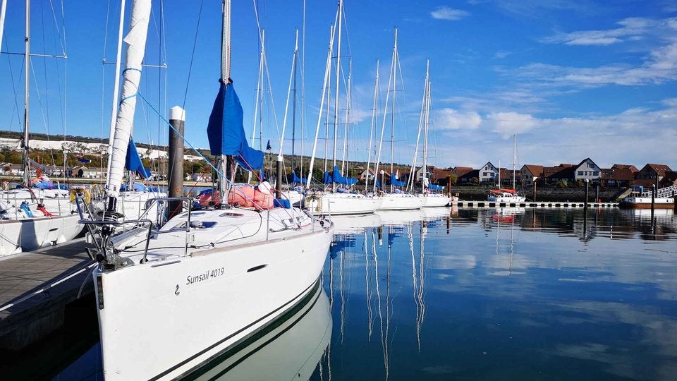 Yachts moored in Port Solent Marina Yachts moored in Port Solent Marina