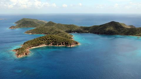Norman Island from above Norman Island from above