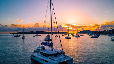 Sunsail catamaran in Paradise Sunsail catamaran in paradise