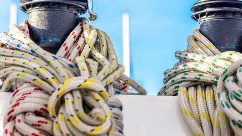 Sailing knots on a yacht Sailing knots on a yacht