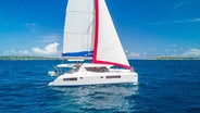 Sunsail yacht underway in BVI