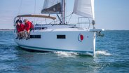 Sailors sitting on Sunsail 41.0