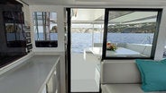 Interior salon forward view of Sunsail 454L
