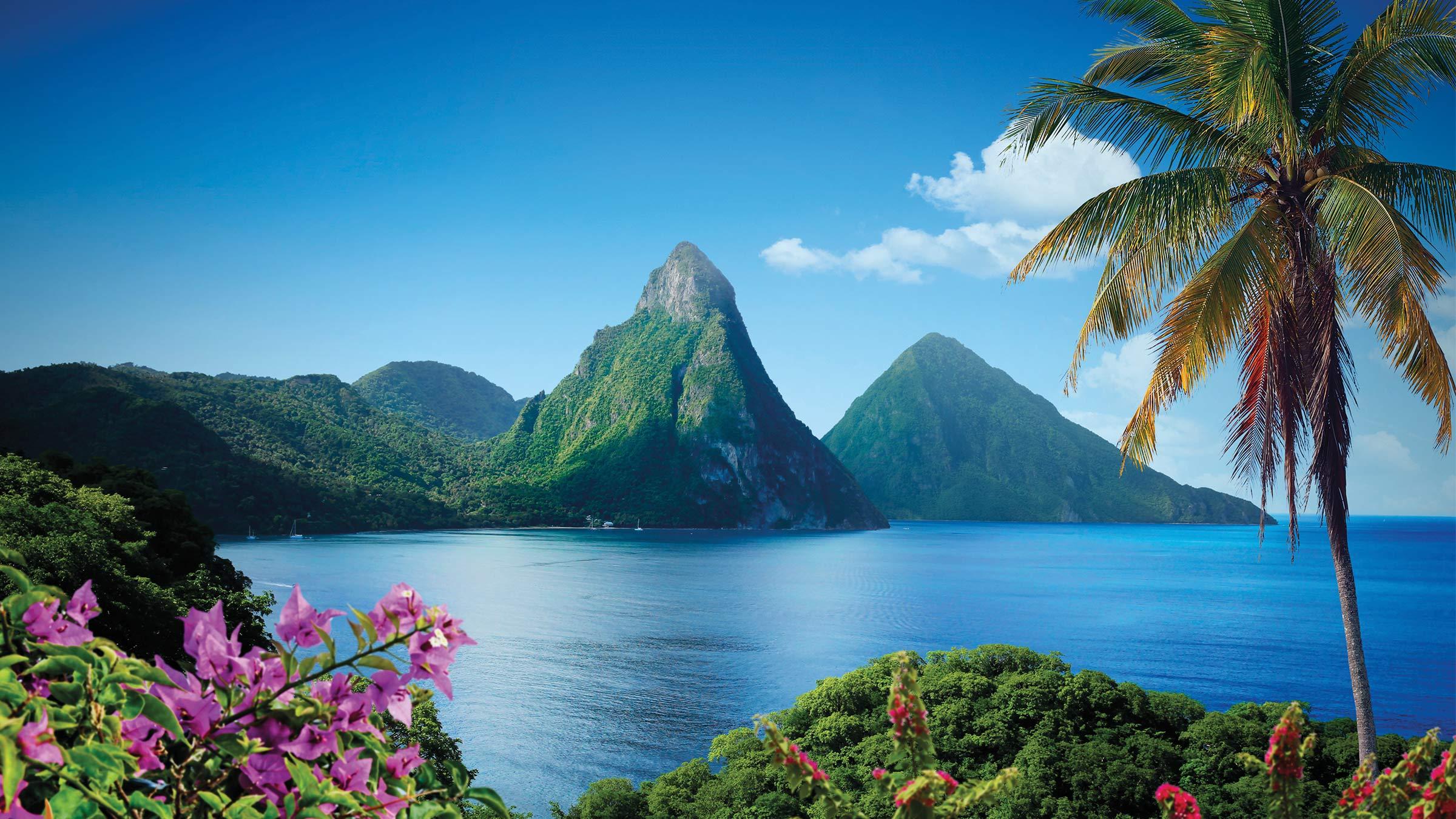 St Lucia Pitons