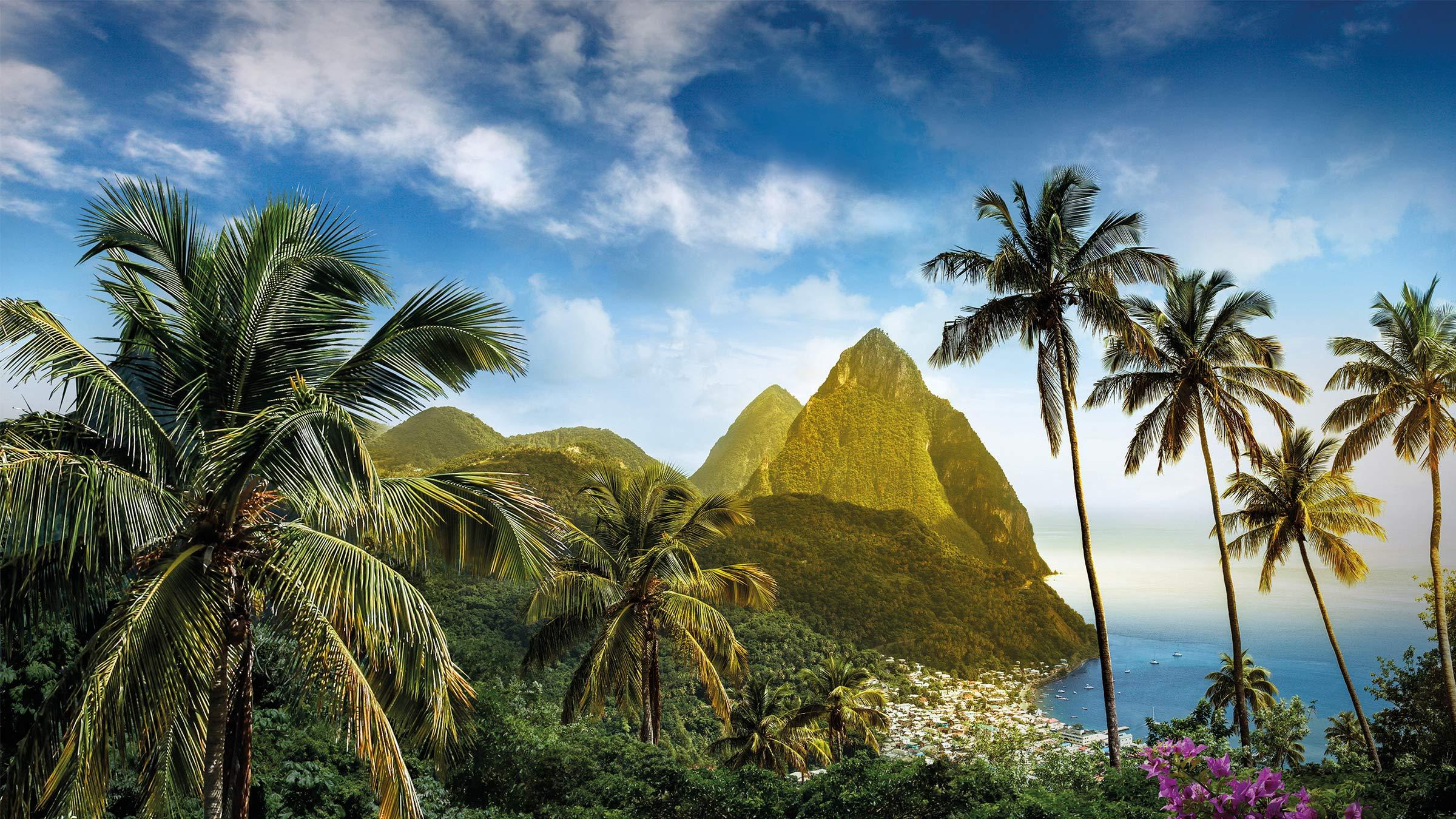 St Lucia Pitons